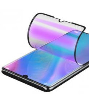 Скрийн протектор удароустойчив 5D FULL NANO FLEXIBLE GLASS мек за Samsung Galaxy S21 FE G990B с черен кант
